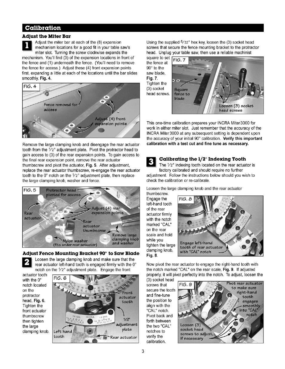 INCRA Miter 3000SE User Manual | Page 3 / 7