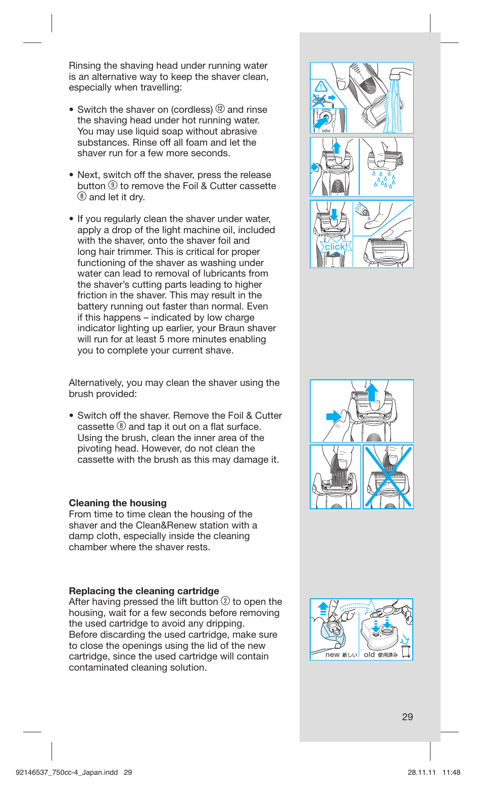 Click | Braun 750CC-4 User Manual | Page 29 / 32