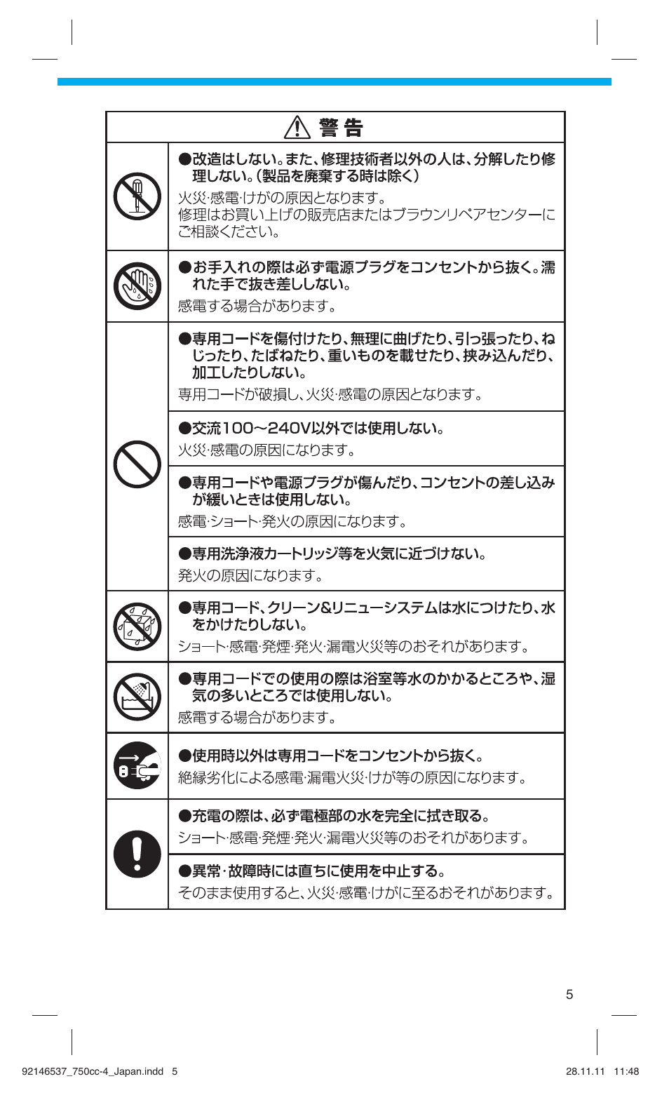 Braun 750CC-4 User Manual | Page 5 / 32