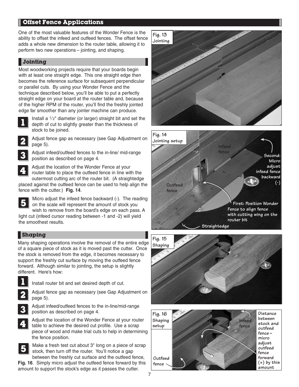 INCRA Wonder Fence User Manual | Page 7 / 12