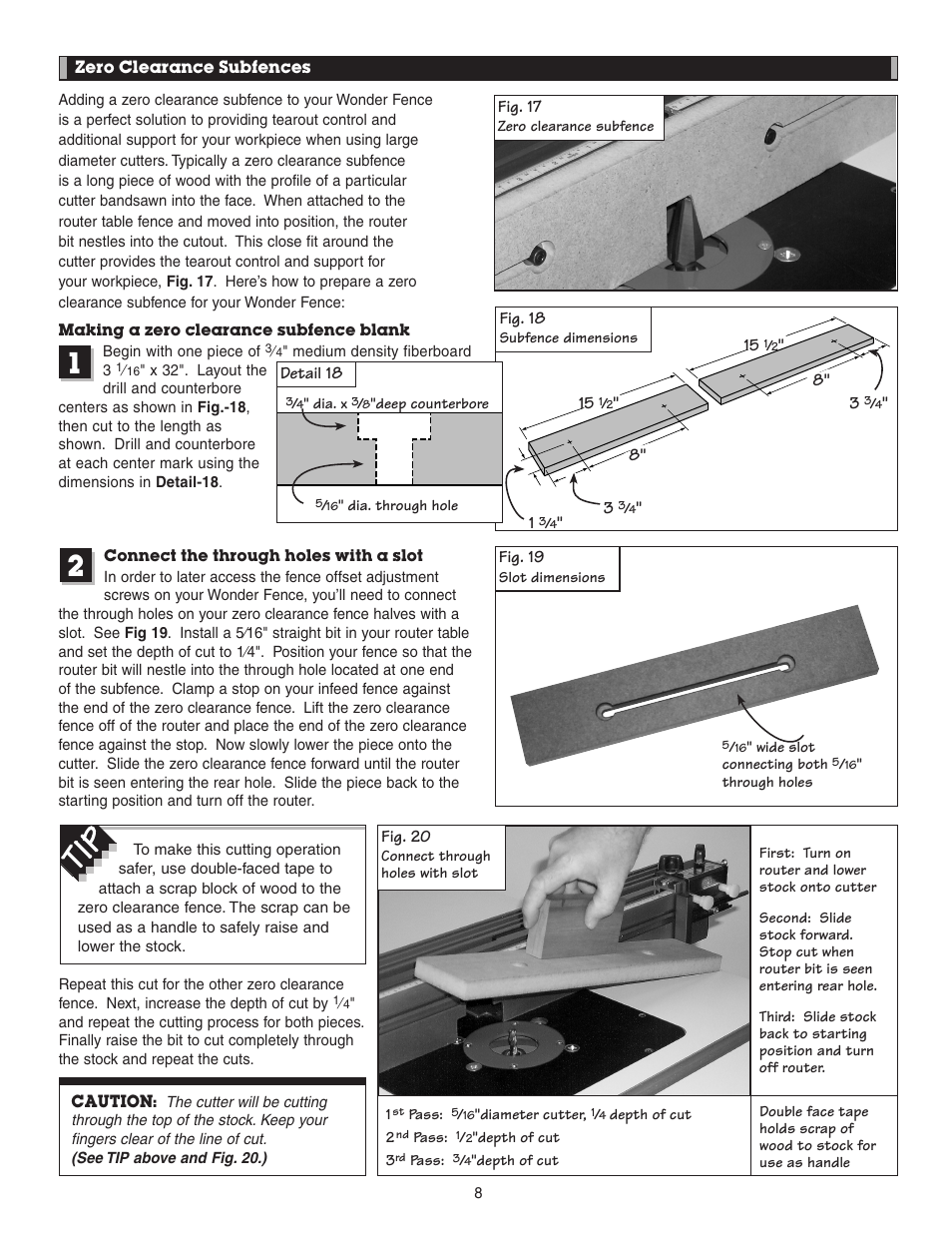 INCRA Wonder Fence User Manual | Page 8 / 12