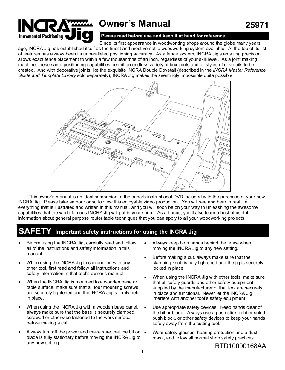 INCRA Jig User Manual | 16 pages