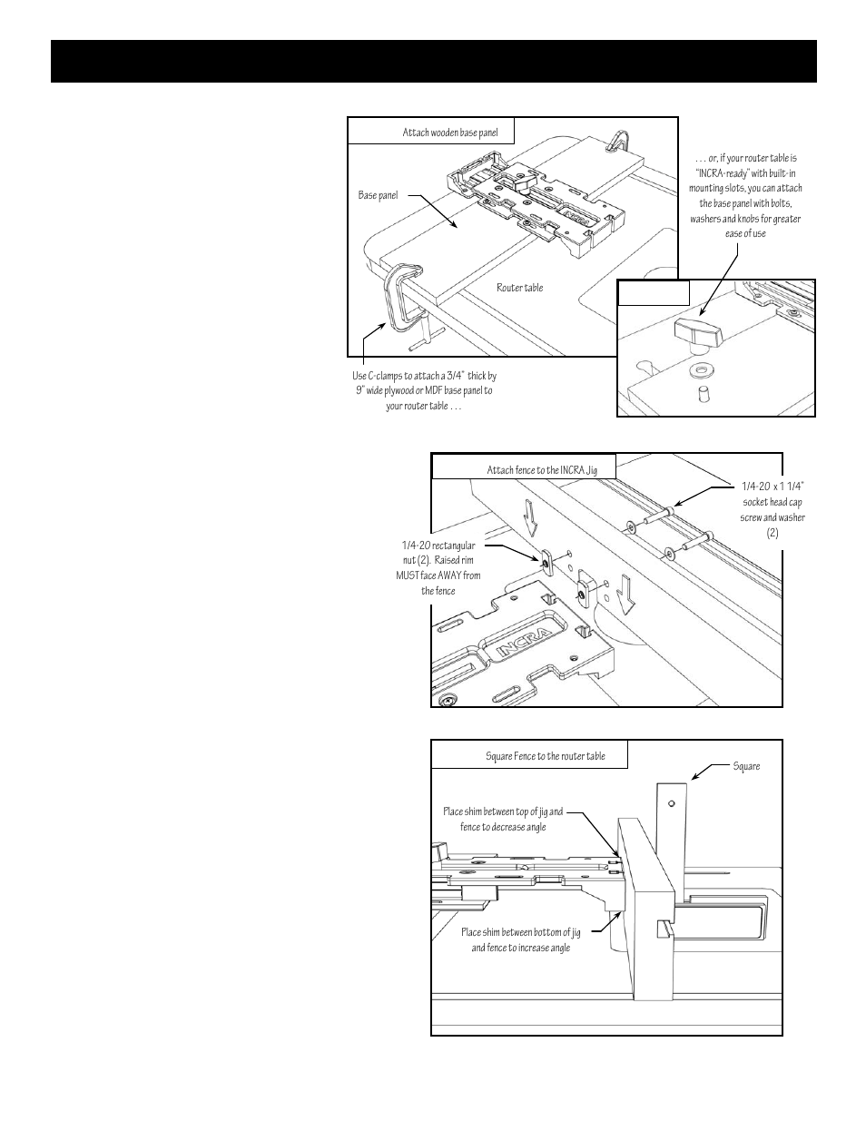 Incra fence & stop - assembly and use | INCRA Jig Fence System User Manual | Page 2 / 4