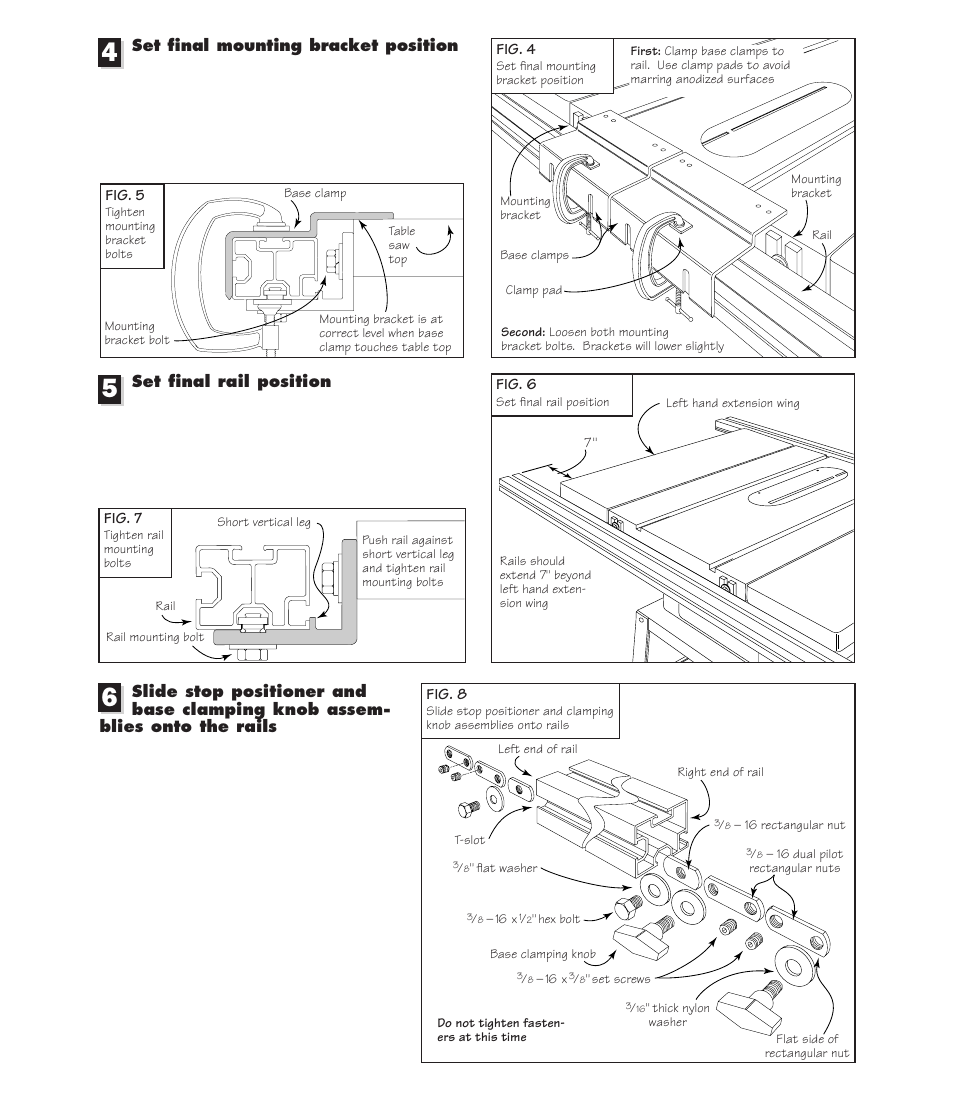 INCRA TS-II Table Saw Fence User Manual | Page 5 / 12