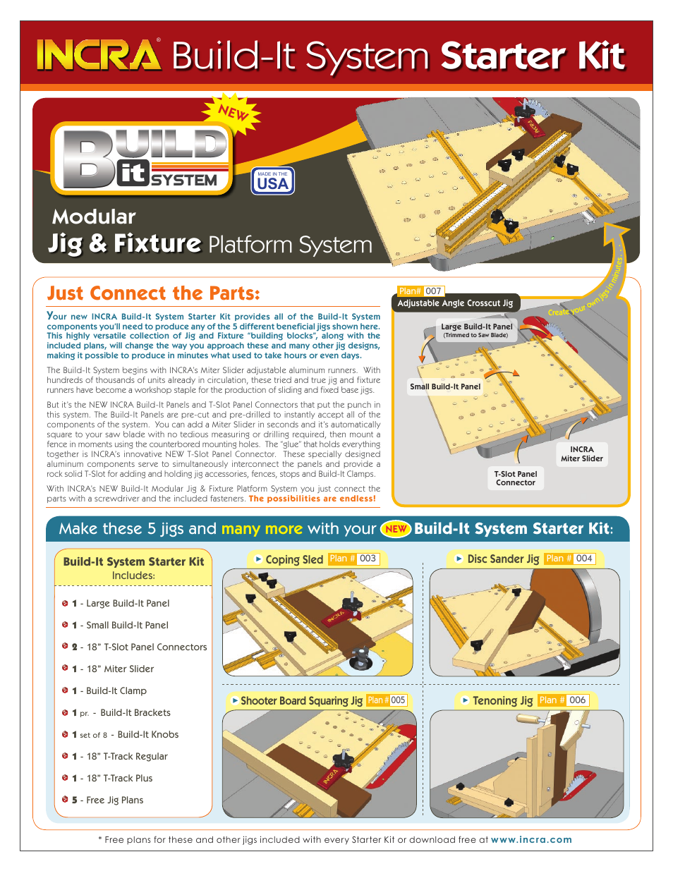 INCRA Build-It Starter Kit User Manual | 6 pages