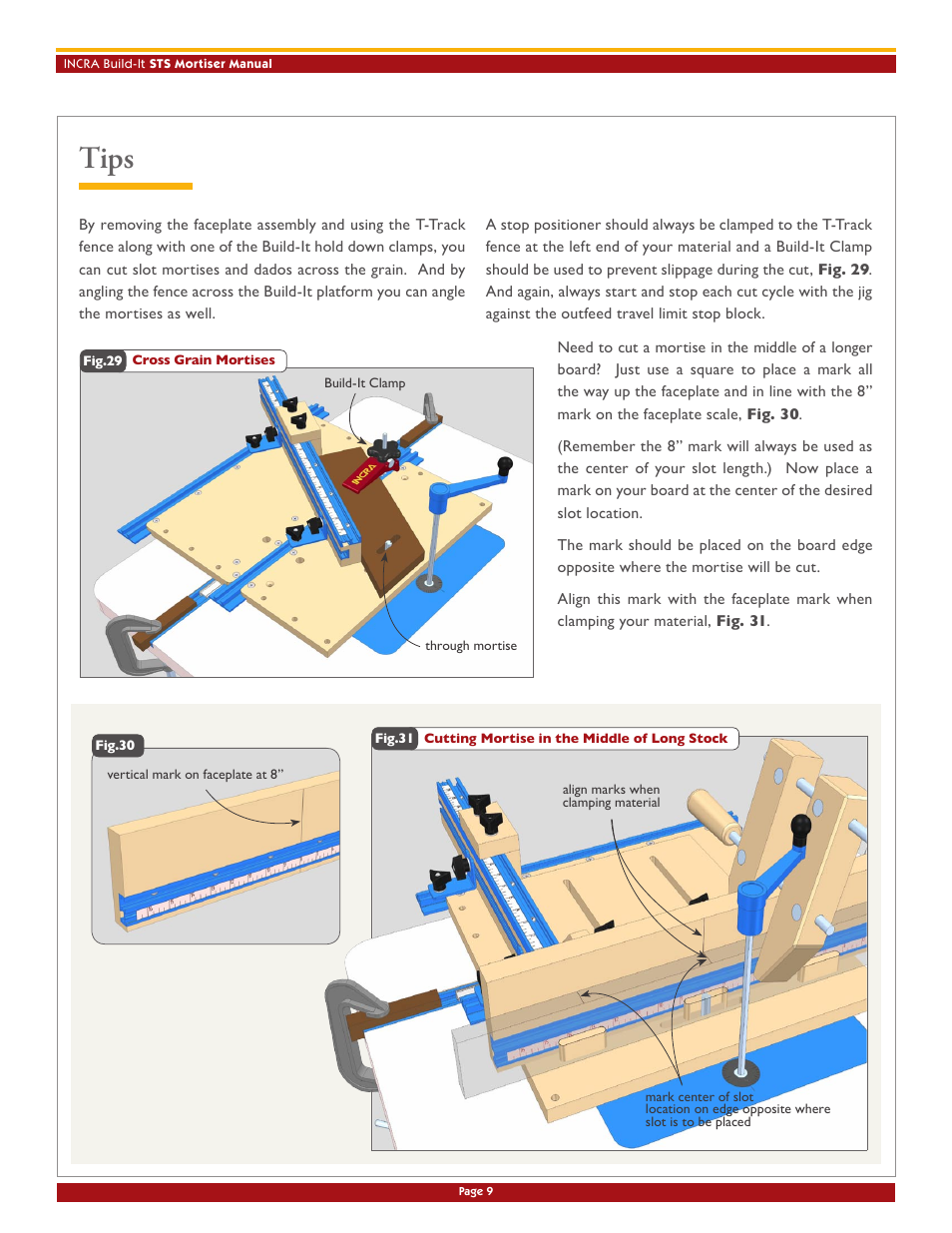 Tips | INCRA Build-It STS Mortiser User Manual | Page 10 / 12