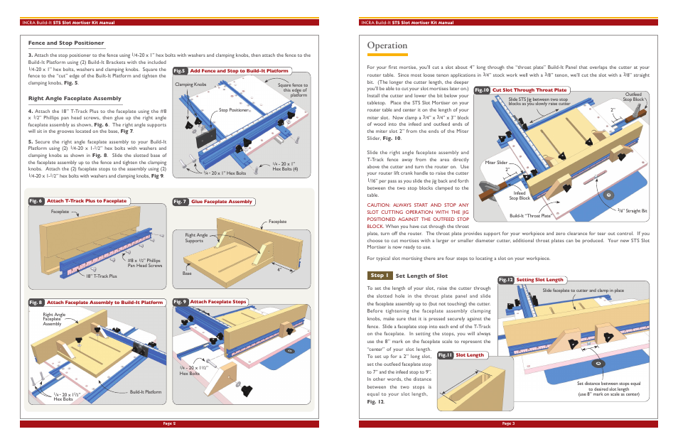 Operation | INCRA Build-It STS Slot Mortiser User Manual | Page 2 / 5