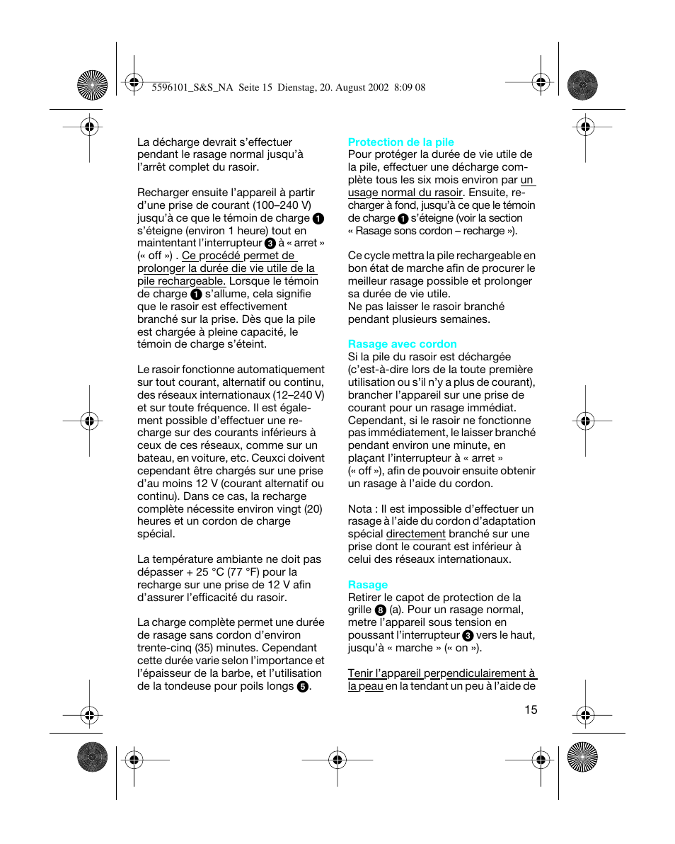 Braun 5596 User Manual | Page 15 / 25