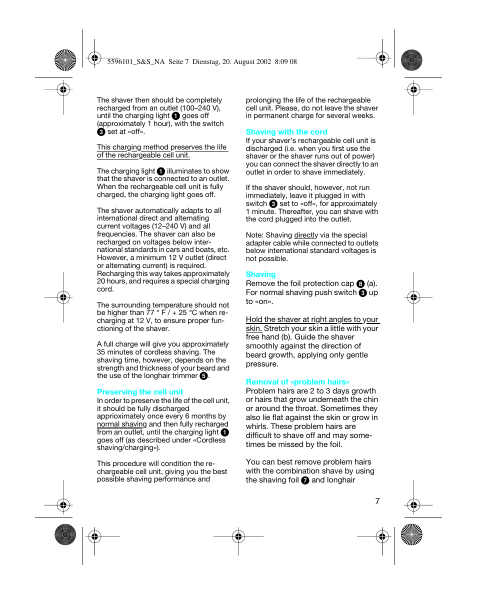 Braun 5596 User Manual | Page 7 / 25