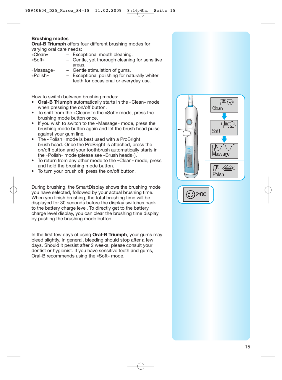 Braun Type 3731 User Manual | Page 15 / 17