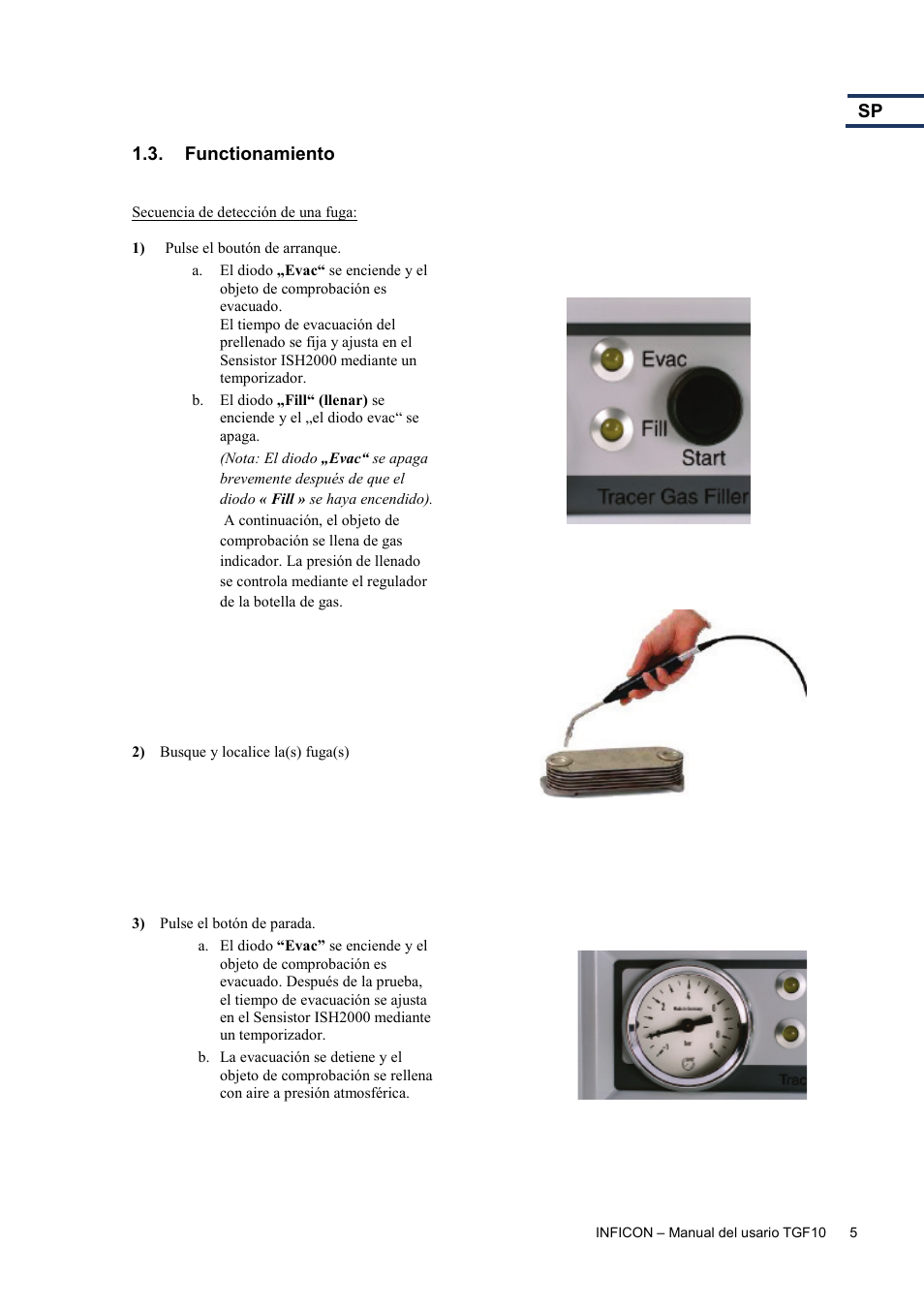 Functionamiento | INFICON TGF10 Tracer Gas Filler User Manual | Page 31 / 36