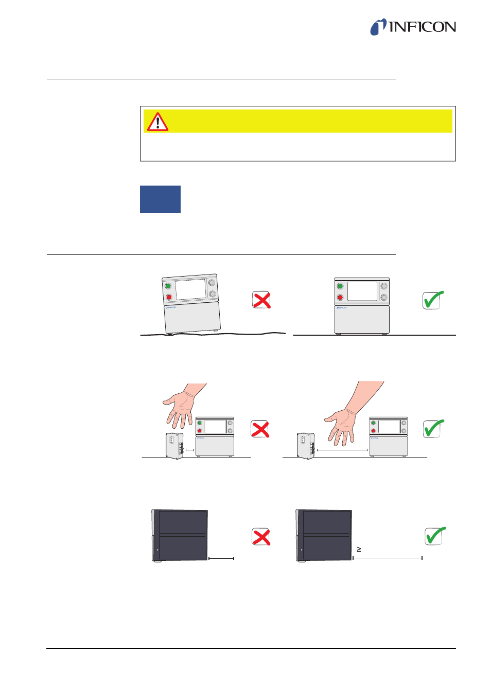 4 setup, 1 placement of the ils500 f, Setup | Placement of the ils500 f, 4setup | INFICON Sensistor ILS500F Leak Detection System User Manual | Page 18 / 90