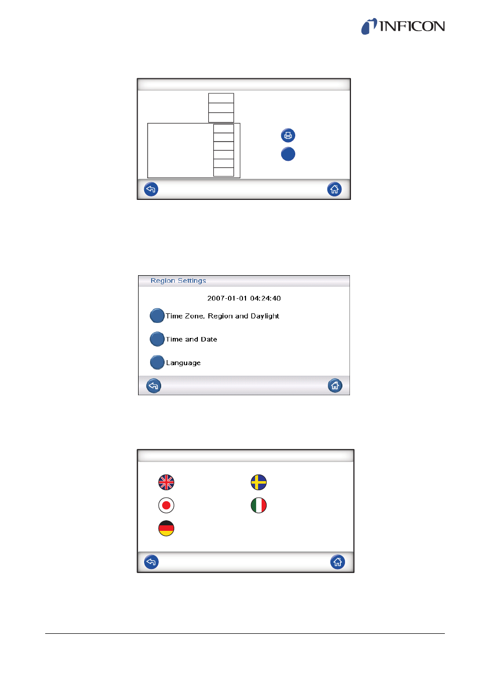 Statistics, Region | INFICON Sensistor ILS500F Leak Detection System User Manual | Page 33 / 90