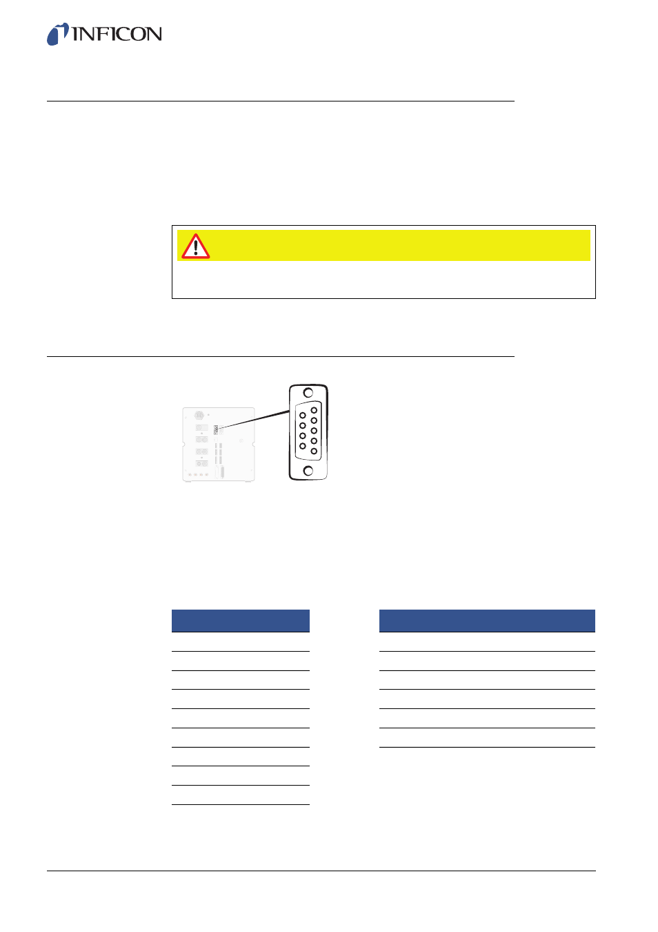 4 interfaces and connectors, 1 printer port/rs232, Interfaces and connectors | INFICON Sensistor ILS500F Leak Detection System User Manual | Page 74 / 90