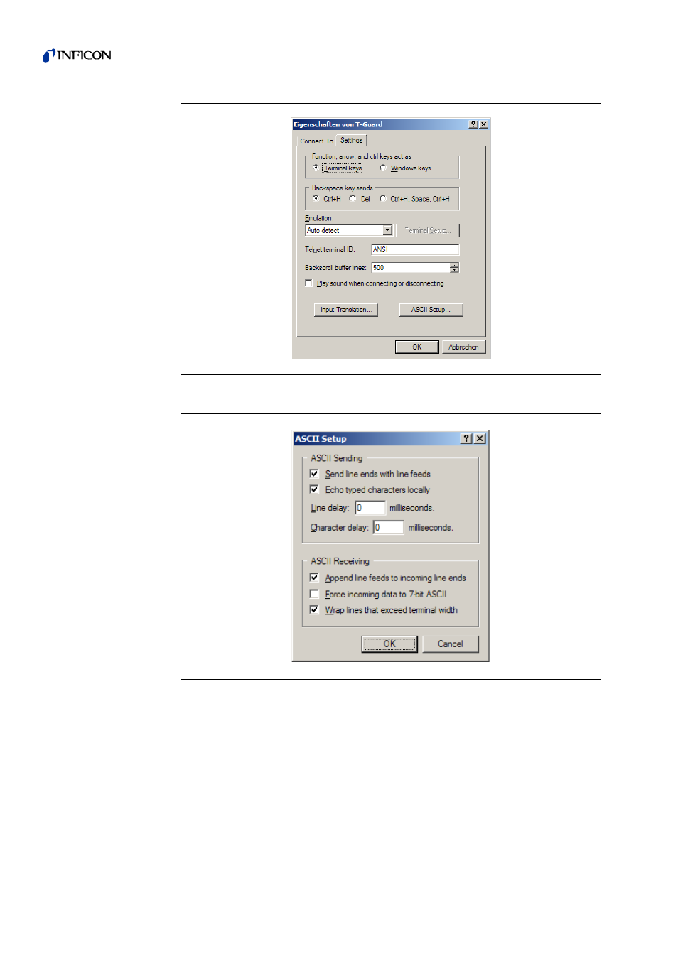 INFICON T-Guard Leak Detection Sensor Interface description User Manual | Page 24 / 40