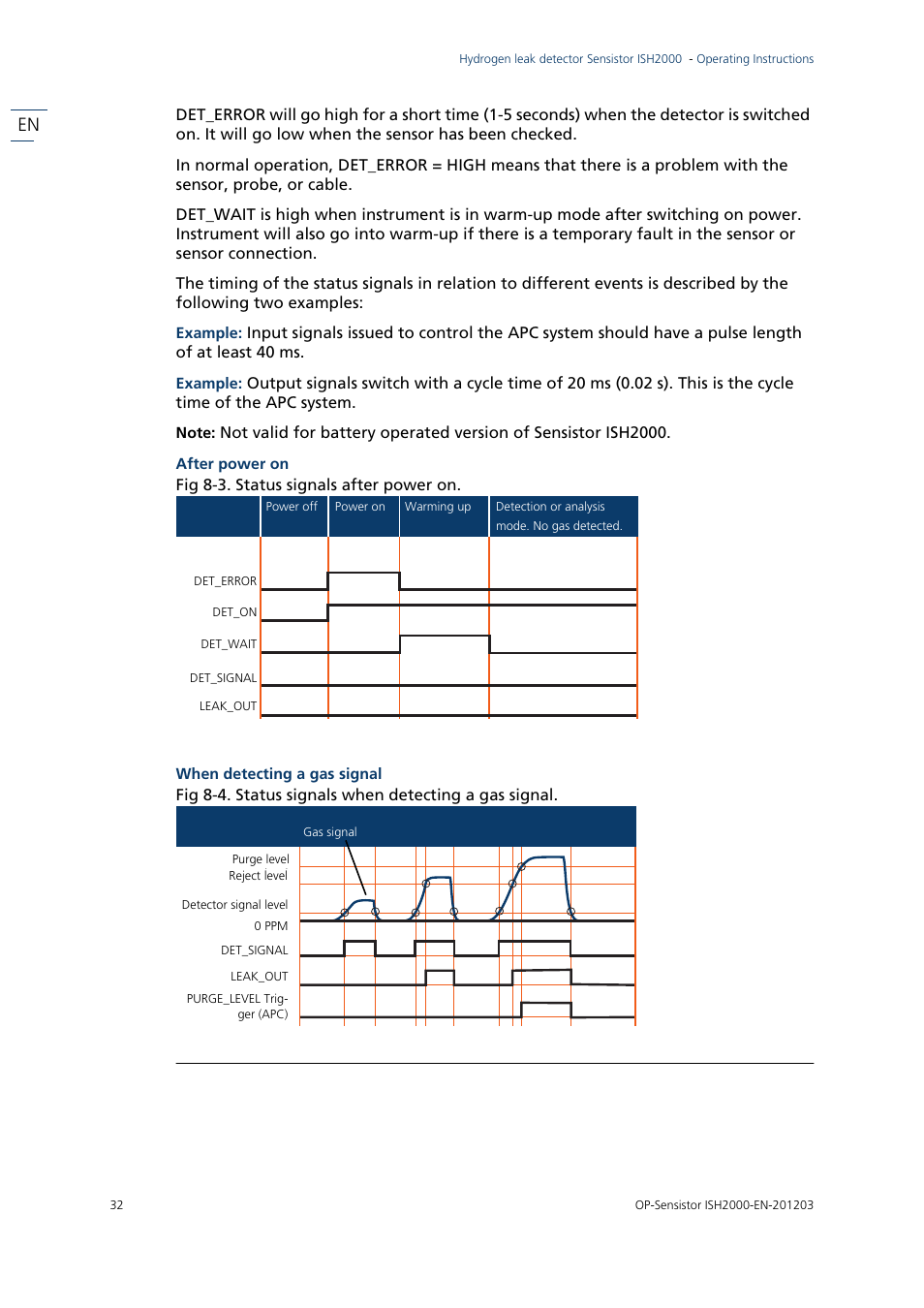 INFICON Sensistor ISH2000P Hydrogen Leak Detector, Panel Model User Manual | Page 34 / 51