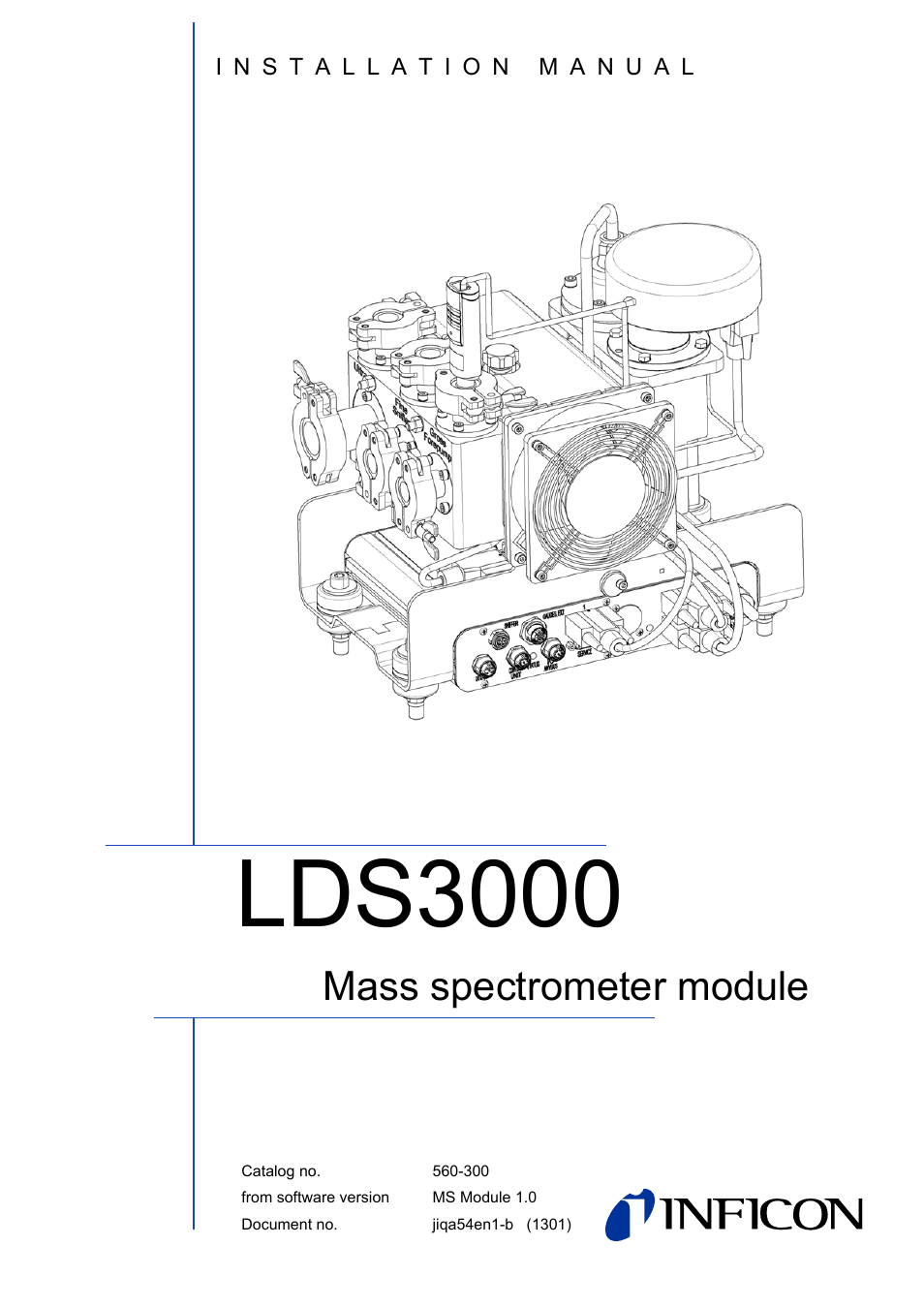 INFICON LDS3000 Modular Leak Detector User Manual | 52 pages