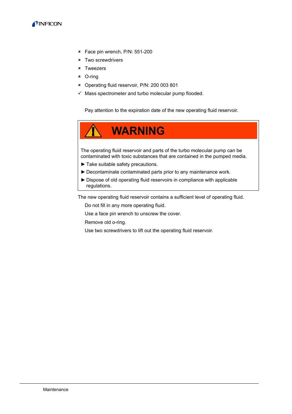 INFICON LDS3000 Modular Leak Detector User Manual | Page 46 / 52