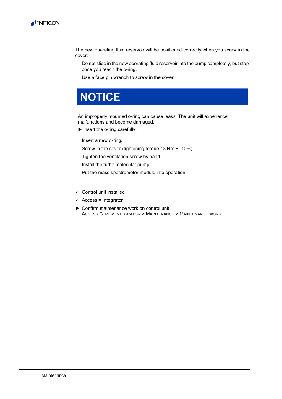 INFICON LDS3000 Modular Leak Detector User Manual | Page 48 / 52