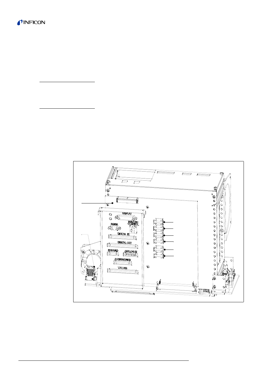 3 replace fuses on interface board, Replace fuses on interface board | INFICON Helium Leak Detector Modul1000 User Manual | Page 84 / 130