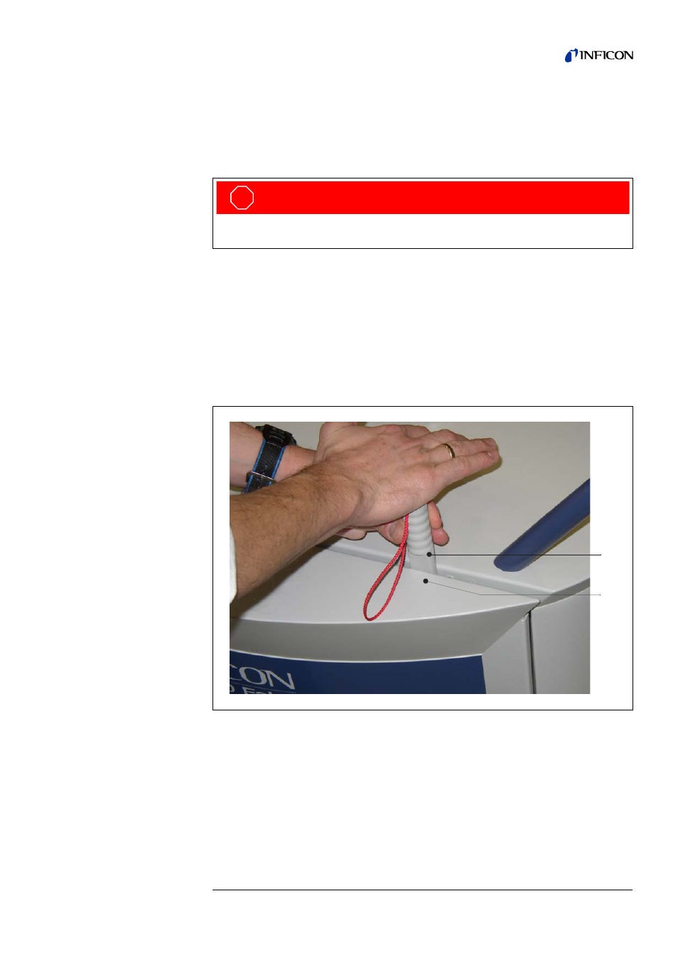 Opening the instrument for maintenance purposes, 1 opening the instrument for maintenance purposes, Danger | INFICON UL1000 Helium leak detector User Manual | Page 105 / 119