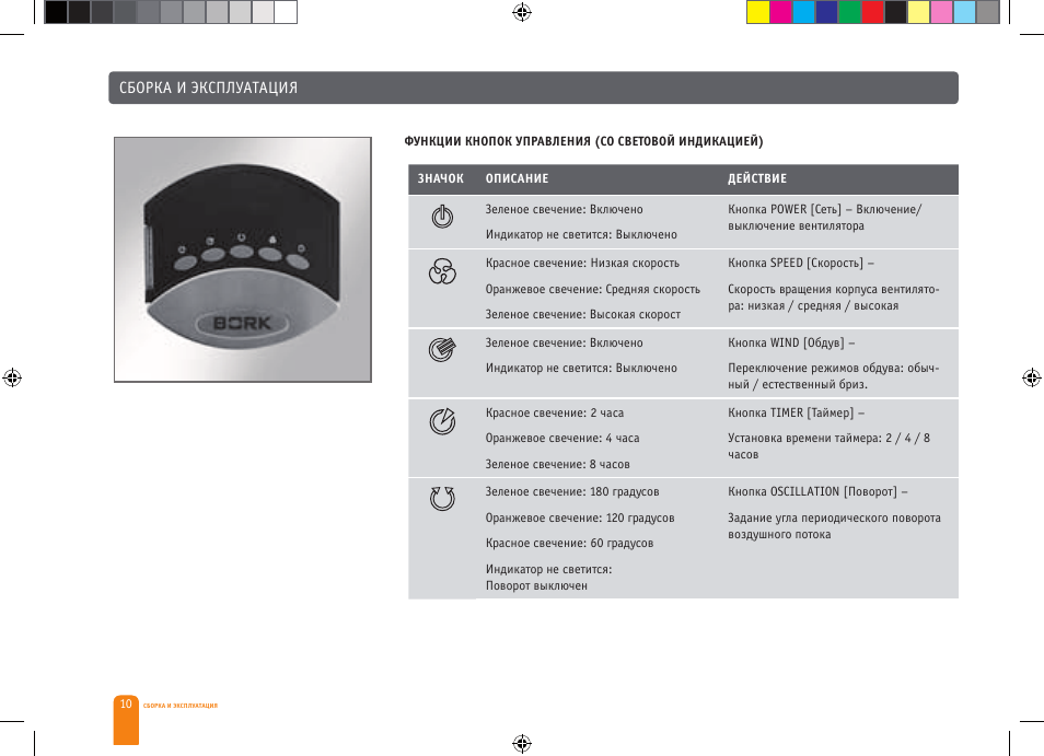 Bork CF TOR 4040 SI User Manual | Page 10 / 40