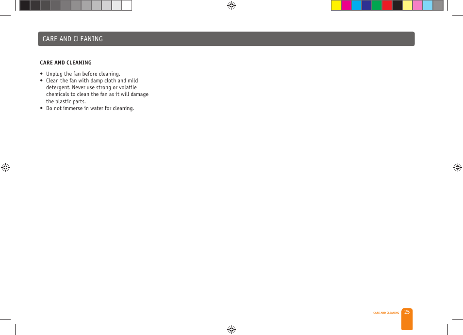 Care and cleaning | Bork CF TOR 4040 SI User Manual | Page 25 / 40