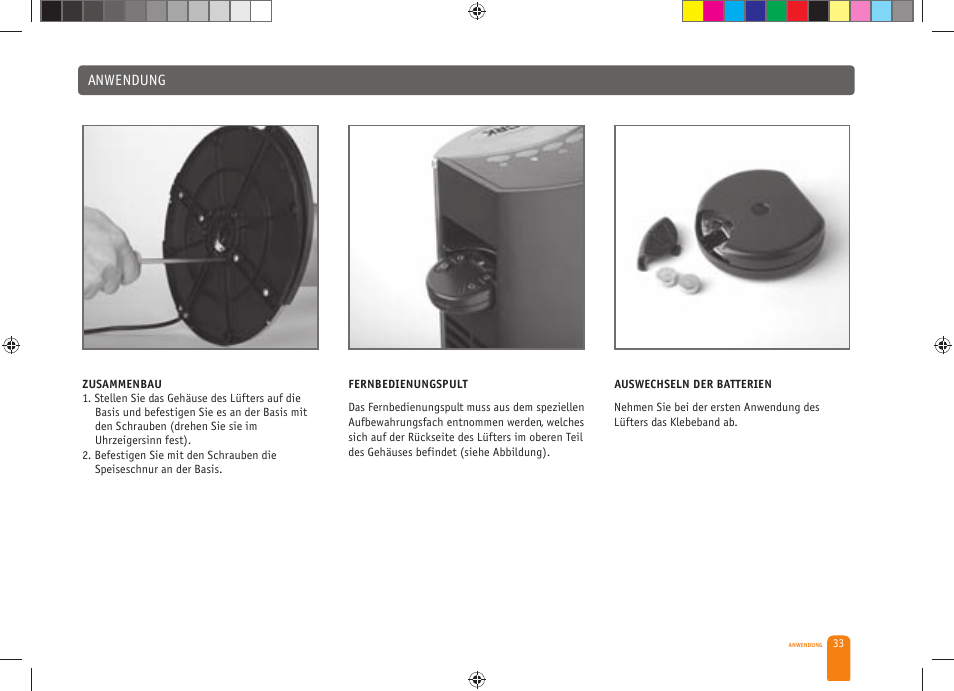 Anwendung | Bork CF TOR 4040 SI User Manual | Page 33 / 40