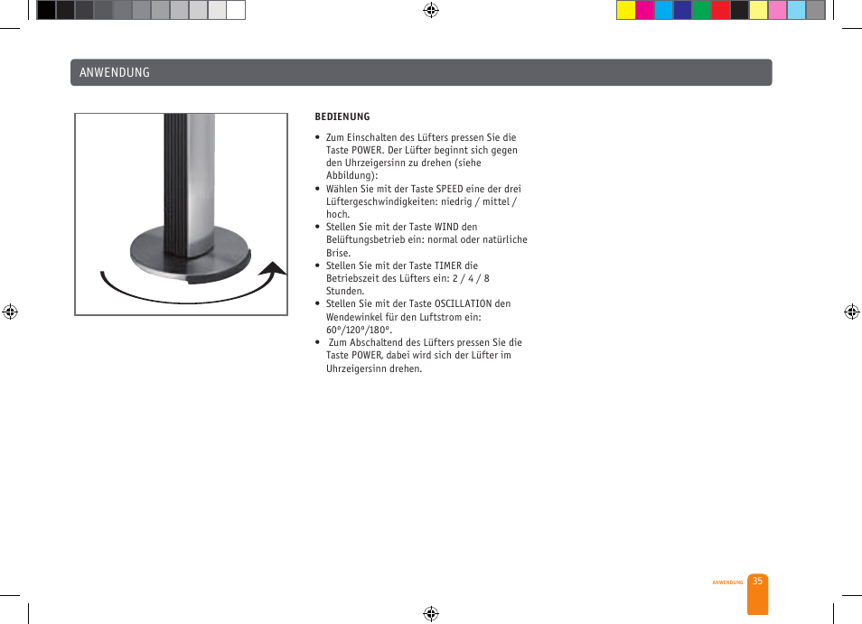 Anwendung | Bork CF TOR 4040 SI User Manual | Page 35 / 40