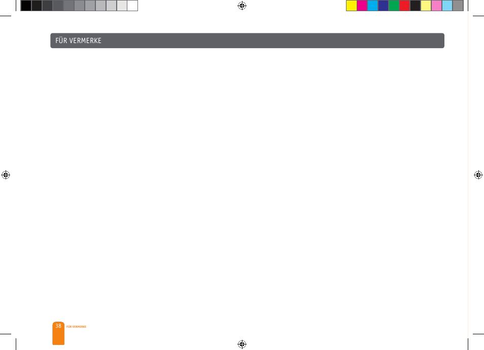 Für vermerke | Bork CF TOR 4040 SI User Manual | Page 38 / 40