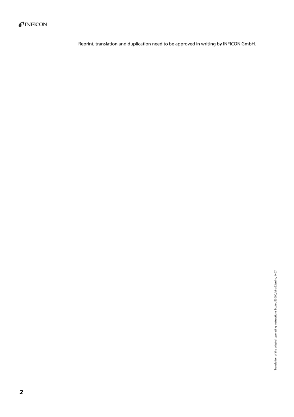 INFICON Ecotec E3000 Multigas-Sniffer-Leak Detector User Manual | Page 2 / 92