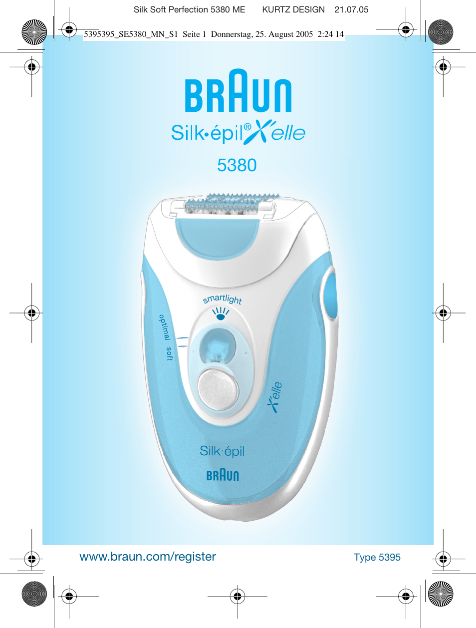 Braun SILK-??PI X'ELLE 5380 User Manual | 51 pages