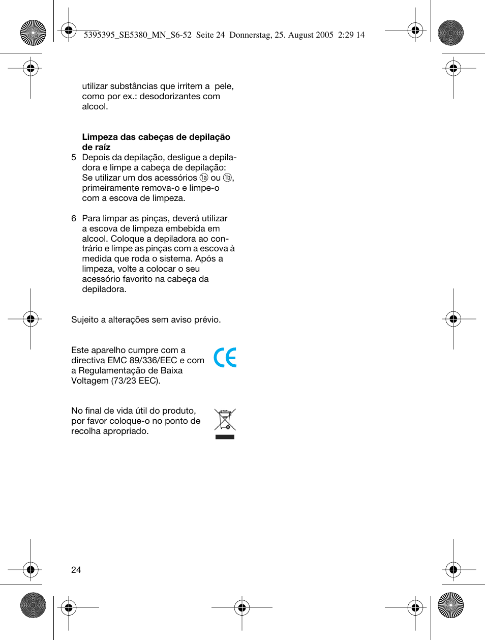 Braun SILK-??PI X'ELLE 5380 User Manual | Page 23 / 51