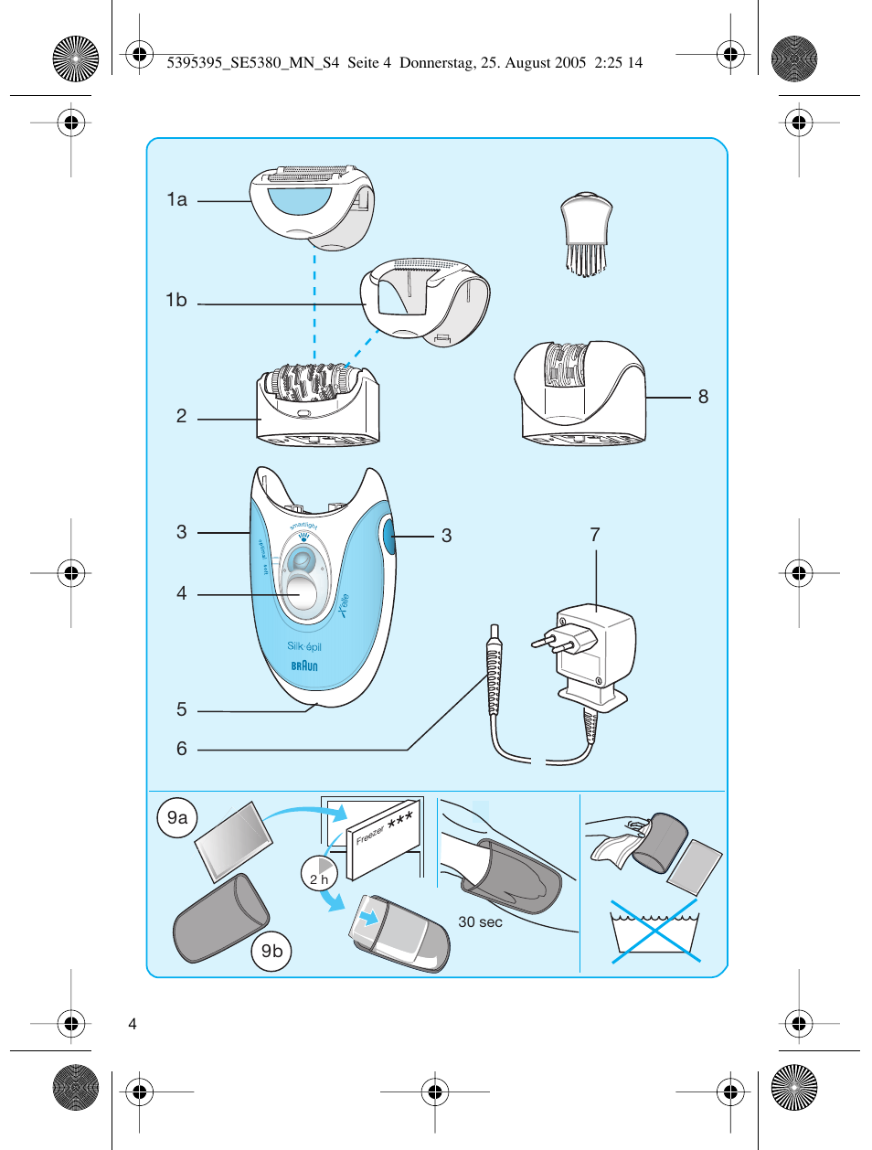 Braun SILK-??PI X'ELLE 5380 User Manual | Page 3 / 51