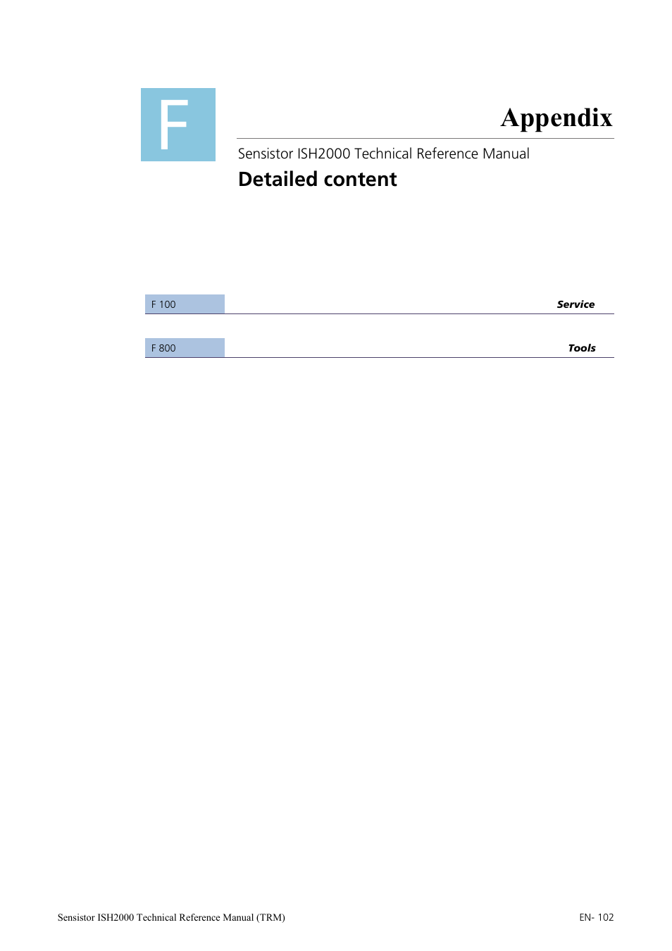 Appendix | INFICON Sensistor ISH2000 Hydrogen Leak Detector User Manual | Page 102 / 108