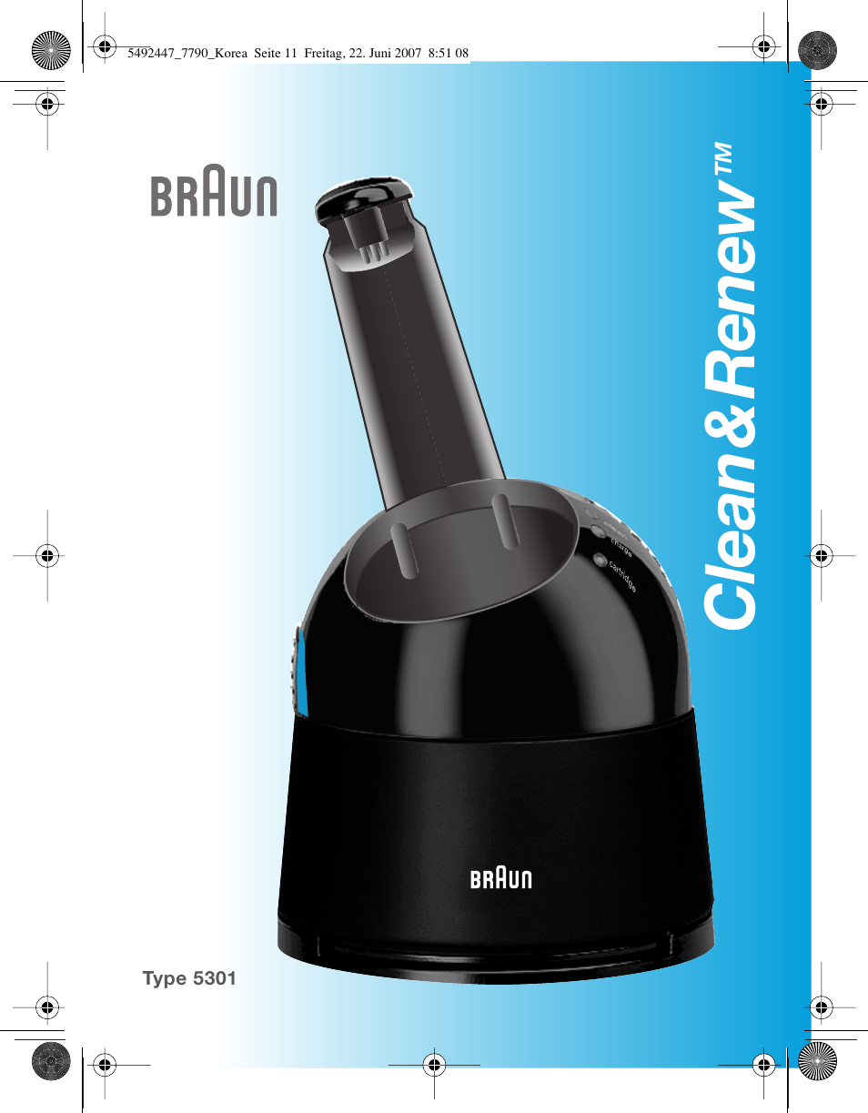 Clean & renew | Braun 7785 User Manual | Page 11 / 18