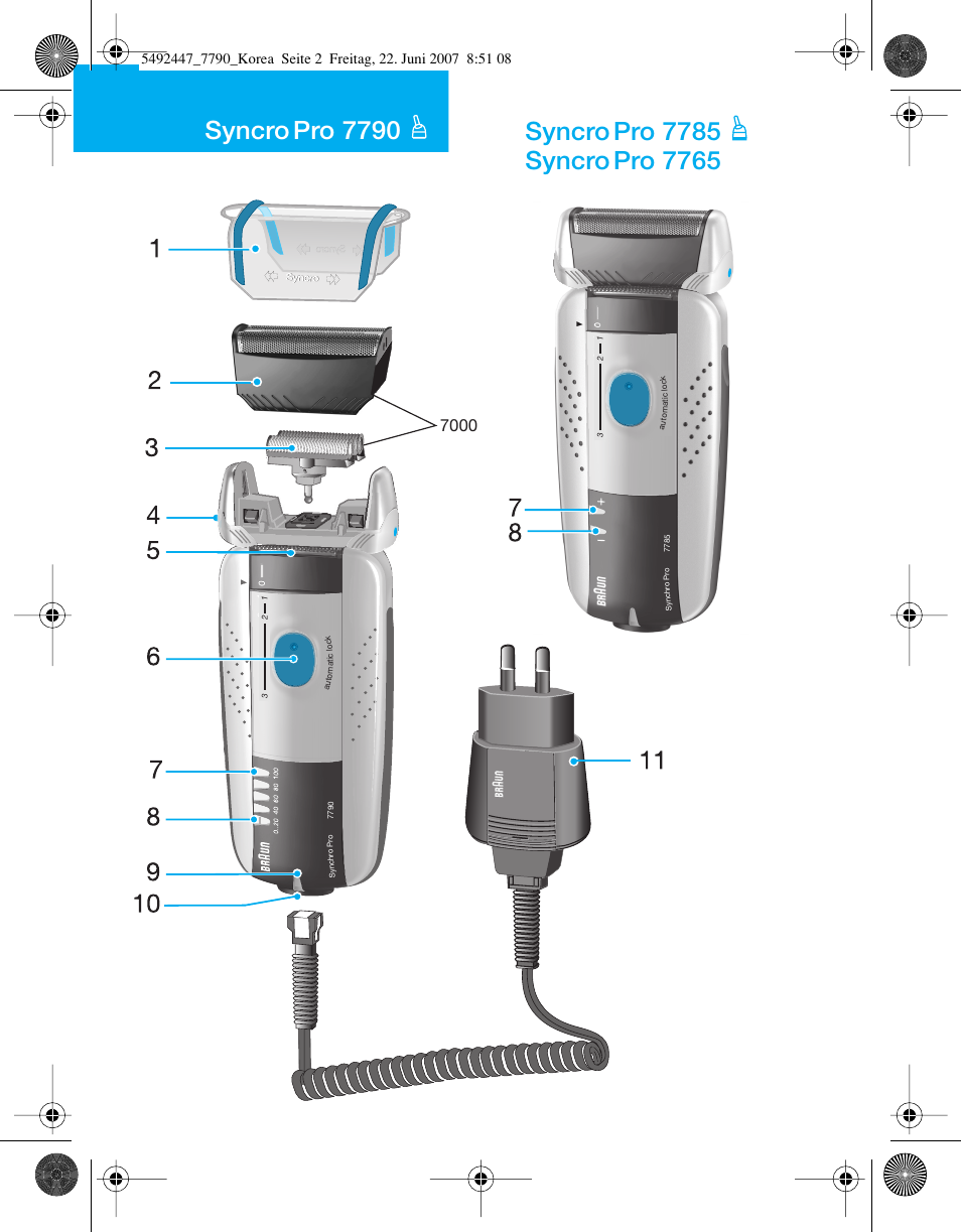 Braun 7785 User Manual | Page 2 / 18
