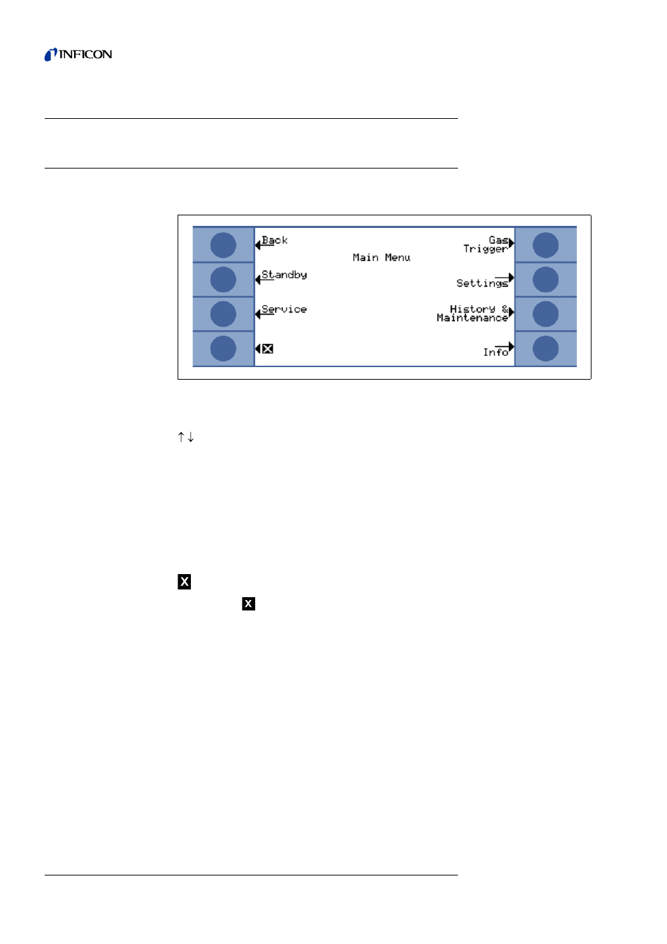 4 equipment, Settings, Menu structure | 4equipment settings, 1 menu structure | INFICON Protec P3000(XL) Helium Leak Detector User Manual | Page 56 / 132