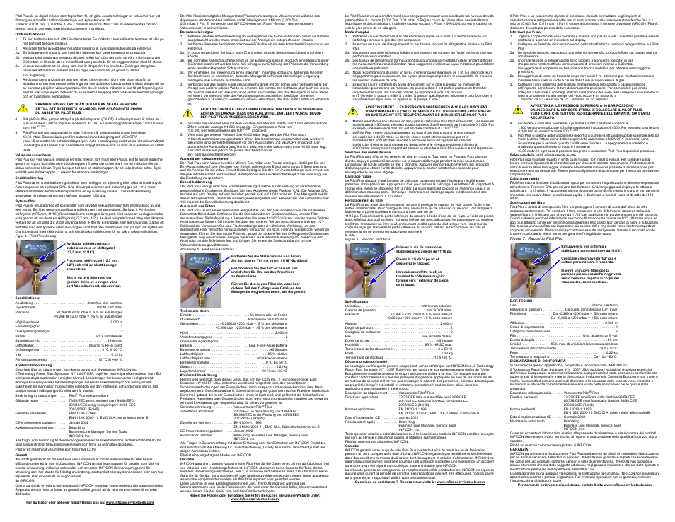 INFICON Pilot Plus Vacuum Gauge User Manual | Page 2 / 2