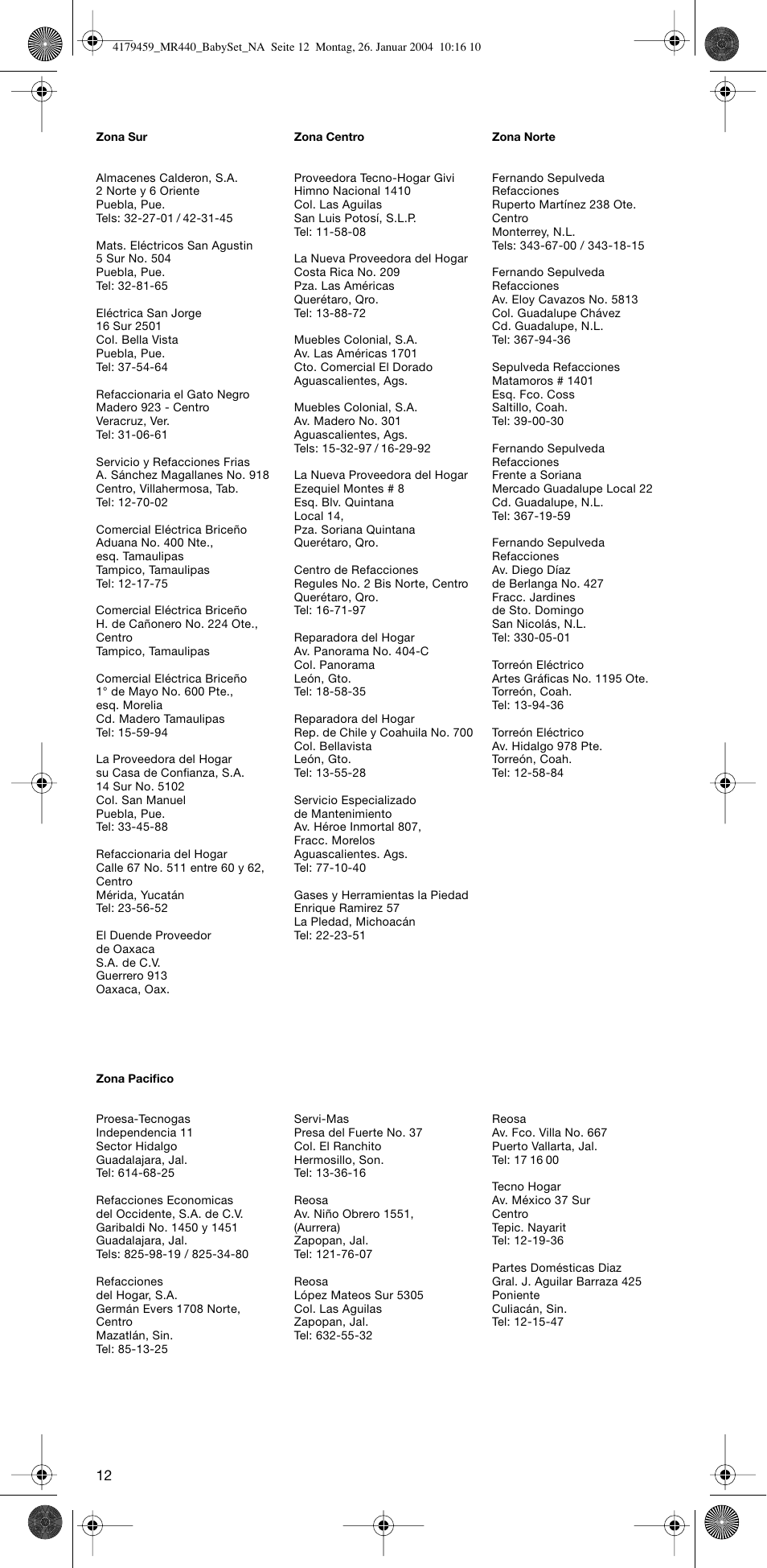 Braun MR 440 HC User Manual | Page 12 / 13