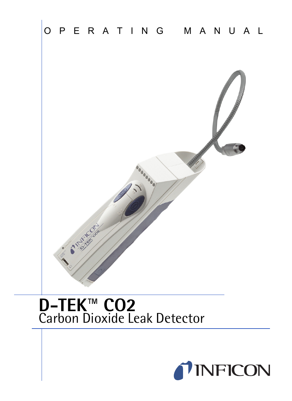INFICON D-TEK CO2 Refrigerant Leak Detector User Manual | 12 pages