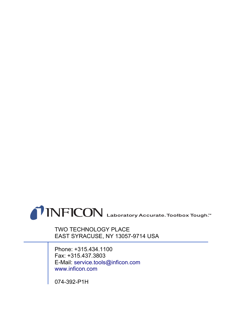 INFICON D-TEK Select Refrigerant Leak Detector User Manual | Page 12 / 12