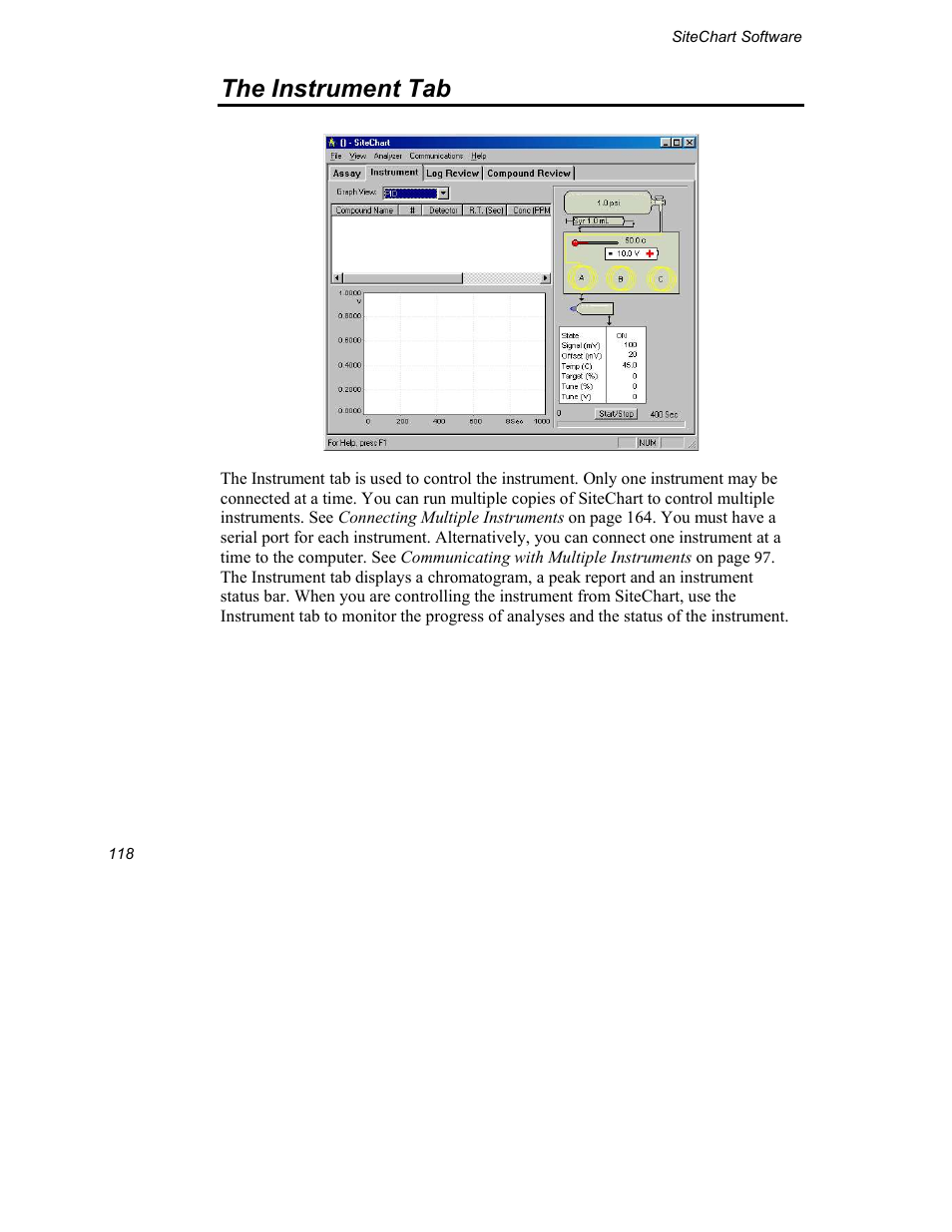 The instrument tab | INFICON Explorer Portable Gas Chromatograph User Manual | Page 120 / 369