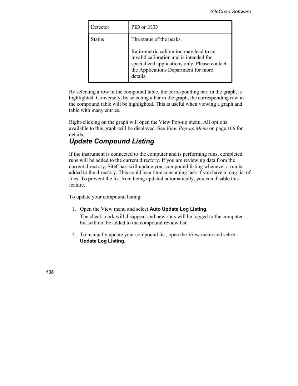 Update compound listing | INFICON Explorer Portable Gas Chromatograph User Manual | Page 138 / 369