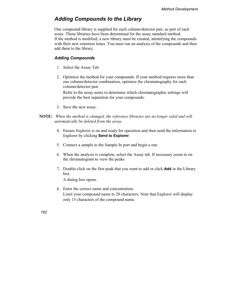 Adding compounds to the library | INFICON Explorer Portable Gas Chromatograph User Manual | Page 164 / 369