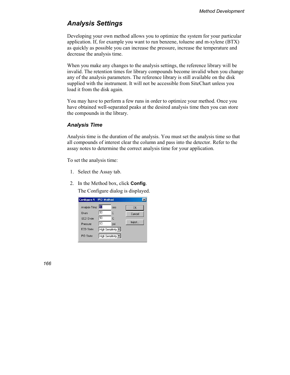 Analysis settings | INFICON Explorer Portable Gas Chromatograph User Manual | Page 168 / 369