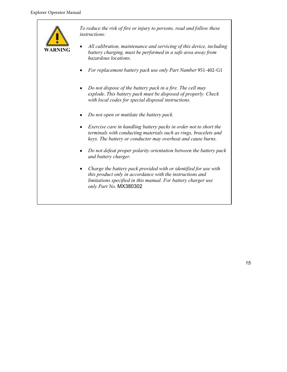 INFICON Explorer Portable Gas Chromatograph User Manual | Page 17 / 369