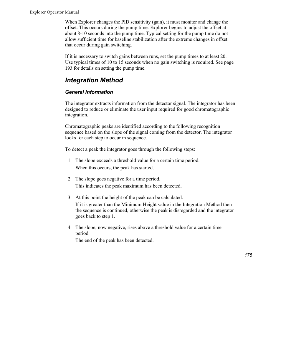 Integration method | INFICON Explorer Portable Gas Chromatograph User Manual | Page 177 / 369