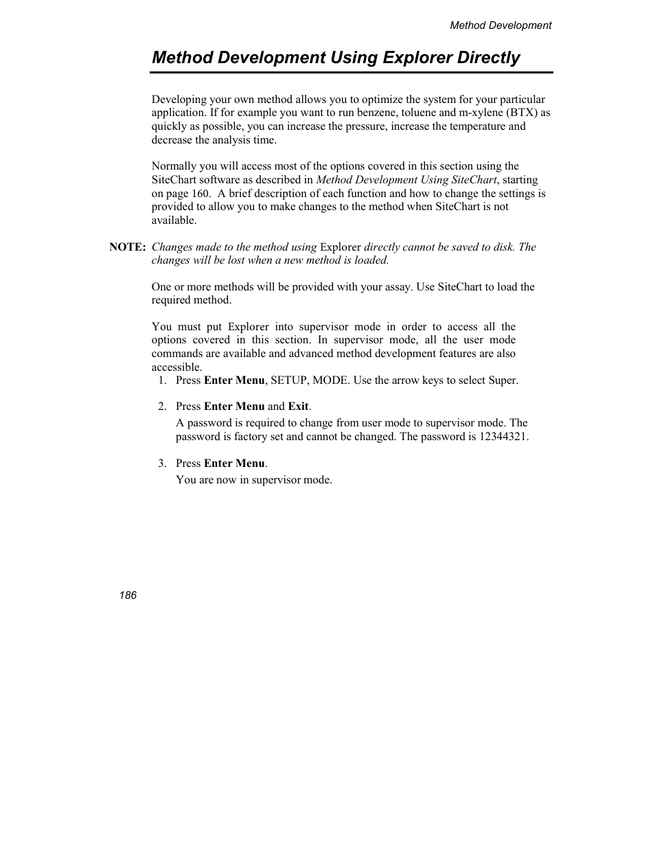 Method development using explorer directly | INFICON Explorer Portable Gas Chromatograph User Manual | Page 188 / 369