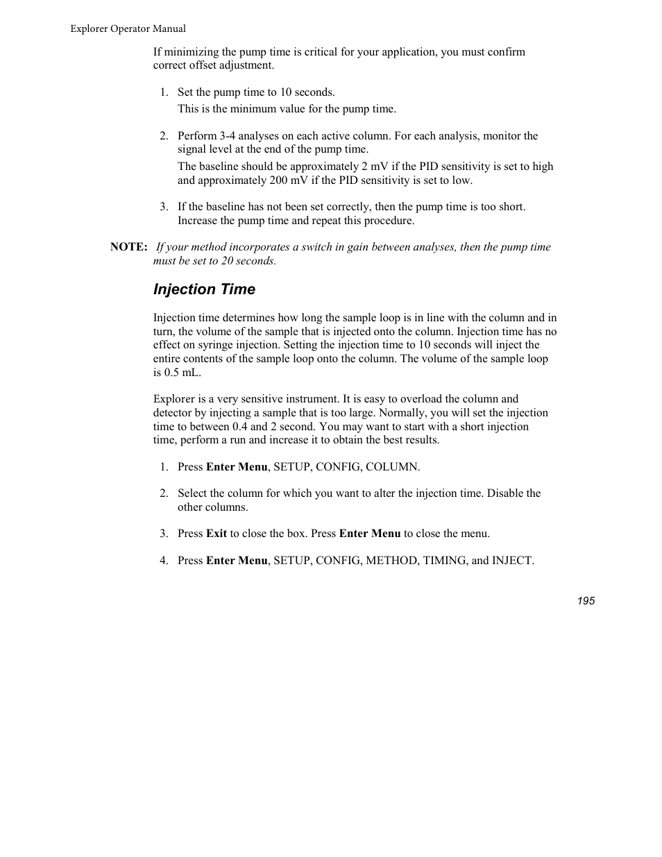 Injection time | INFICON Explorer Portable Gas Chromatograph User Manual | Page 197 / 369